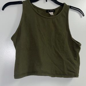 Dark green crop top